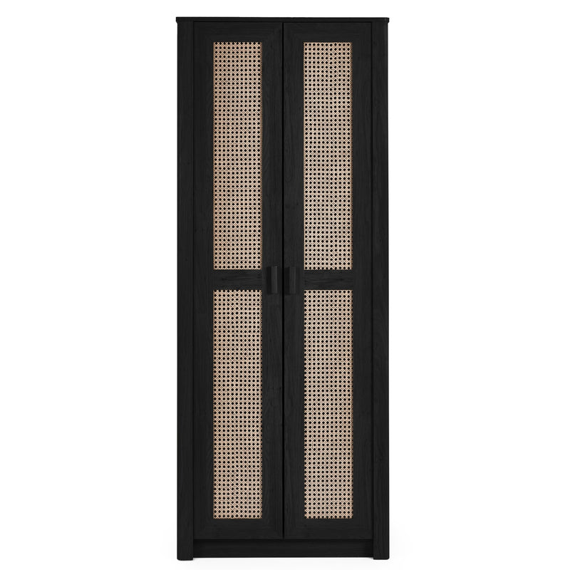 Sydney 2 Door Wardrobe 80cm - Black