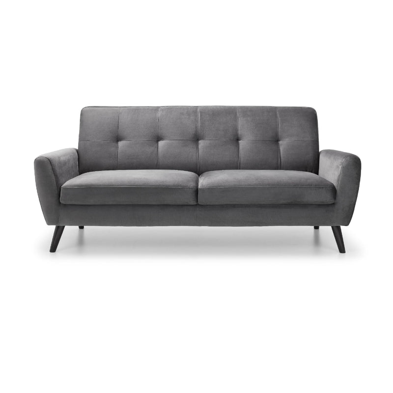 Gray sofa on a white background