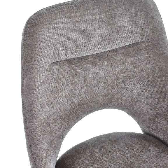 Gray chair with a white background
