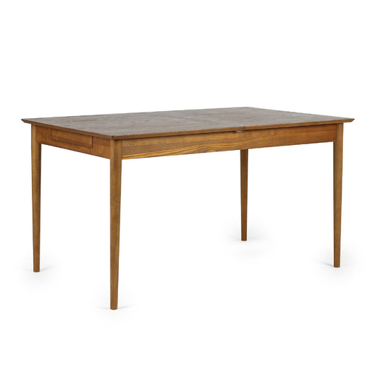 Wooden table on a white background