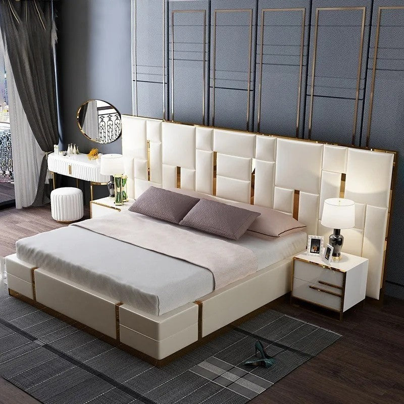 Custom Leather Bedroom Set – Made to Order