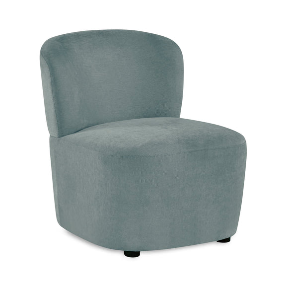 Blue armchair on a white background