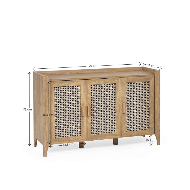 Sydney 120cm Oak Sideboard - Dining Room Storage