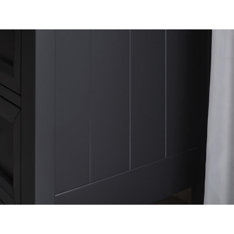 Dark wooden panel with vertical grain pattern