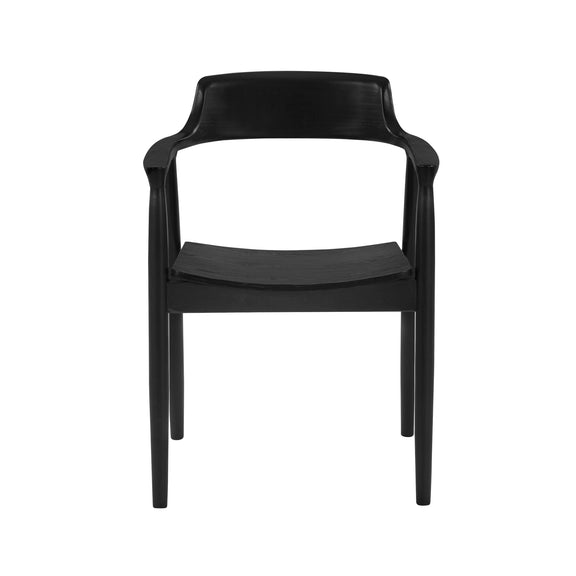 Black chair on a white background