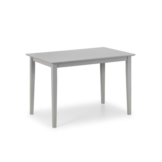 Gray table on a white background