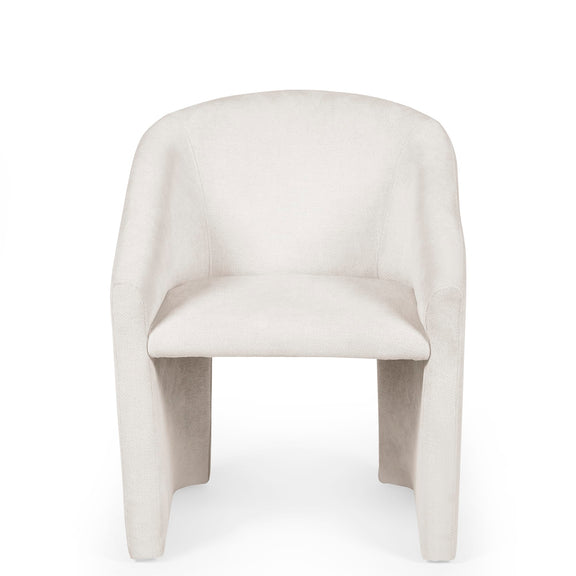 White chair on a white background