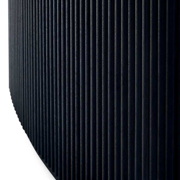 Close-up of a textured black surface