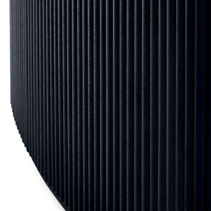 Close-up of a textured black surface