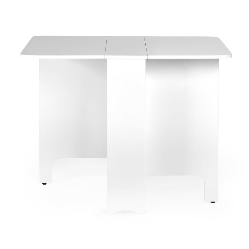 White rectangular table on a white background