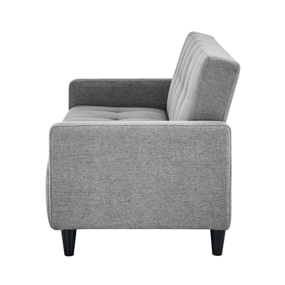 Gray armchair on a white background