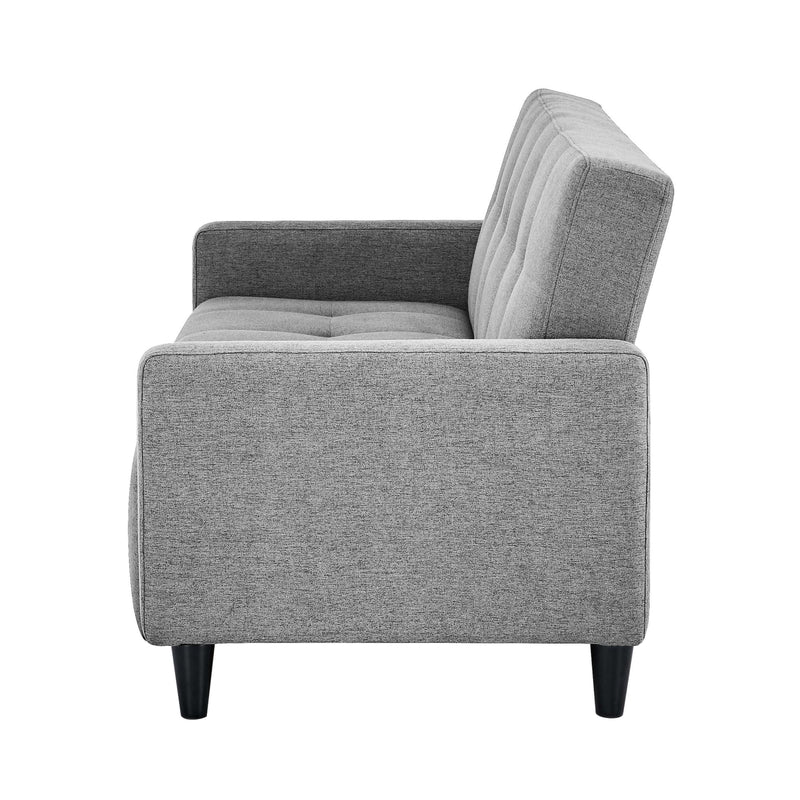 Gray armchair on a white background