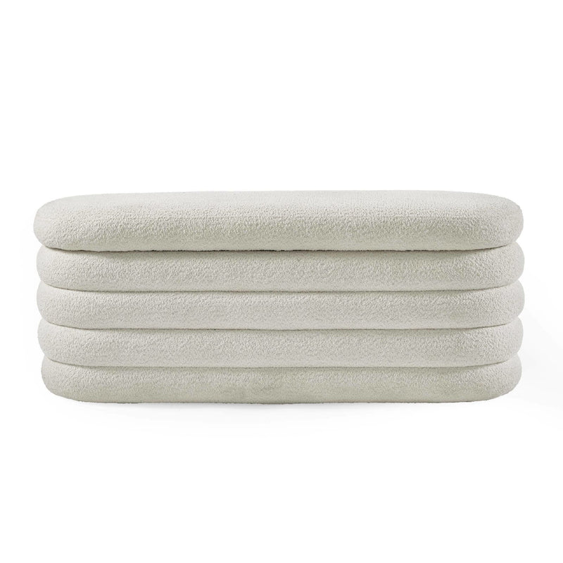 Stack of white towels on a white background