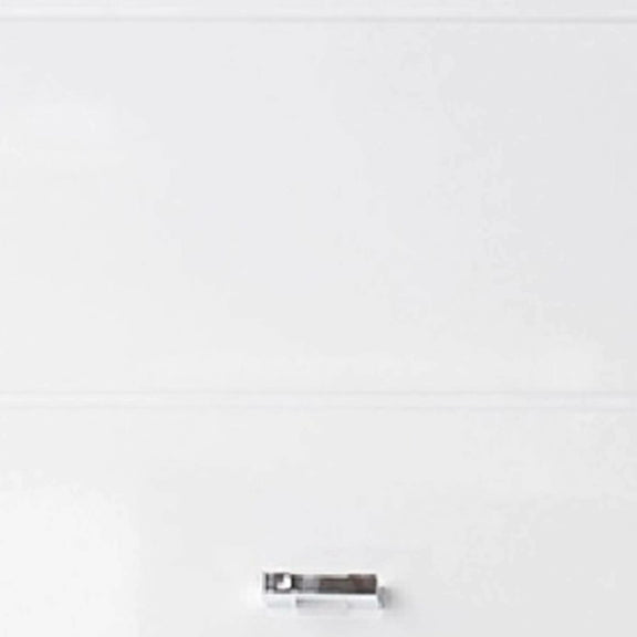 Clear glass container with a black lid on a white background