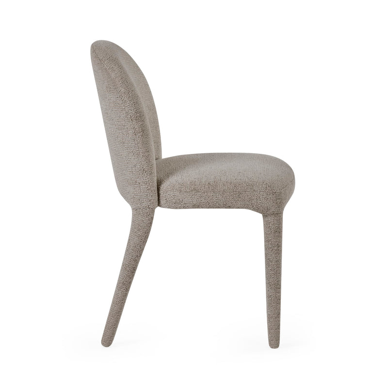Gray textured chair on a white background