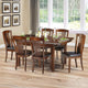 Canterbury 6 Seater Dining Set - Mahogany Table and Chairs