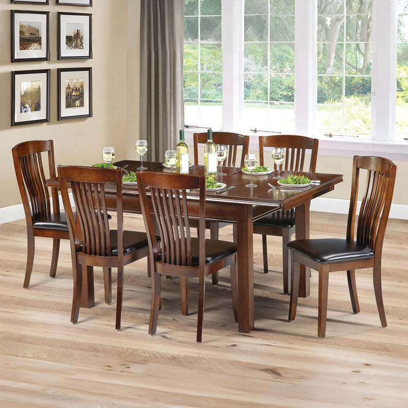 Canterbury 6 Seater Dining Set - Mahogany Table and Chairs