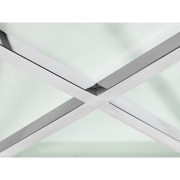 Close-up of a modern ceiling light fixture with geometric design