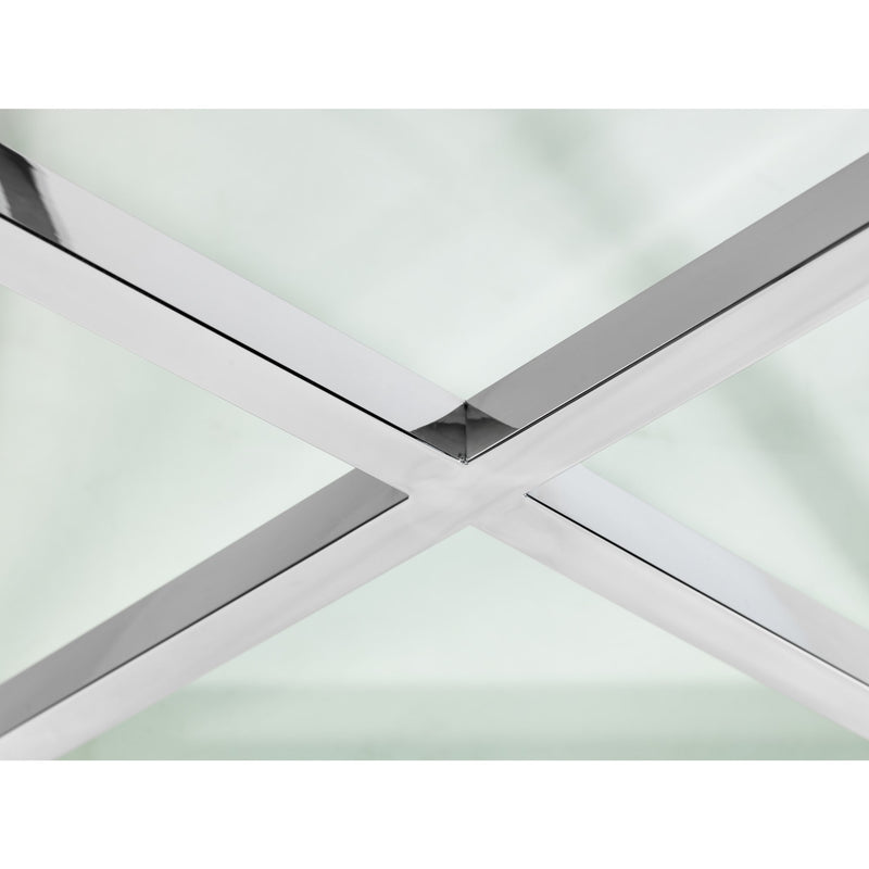 Close-up of a modern ceiling light fixture with geometric design
