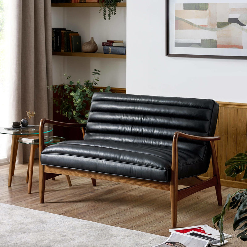 Marshall Faux Leather Sofa - Living Room Seating