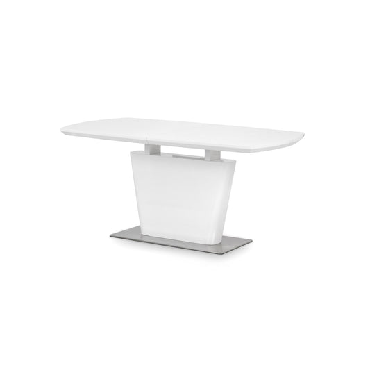 White rectangular table on a white background