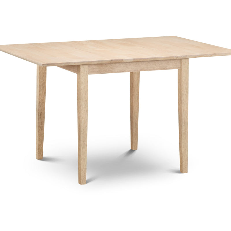 Wooden table on a white background