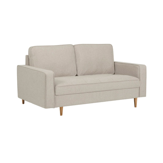 Beige sofa on a white background