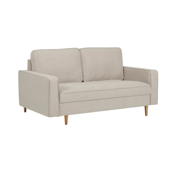 Beige sofa on a white background