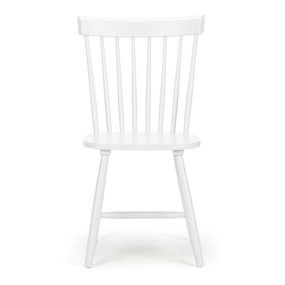White wooden chair on a white background