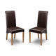 Two brown leather chairs on a white background
