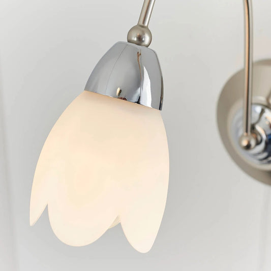 Petal Wall Light Satin Chrome – alternate view 2