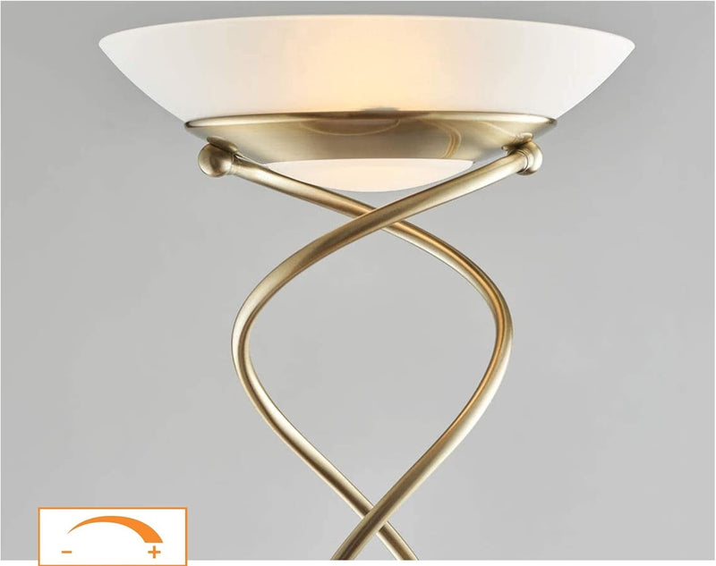 Monaco Floor Lamp - Antique Brass
