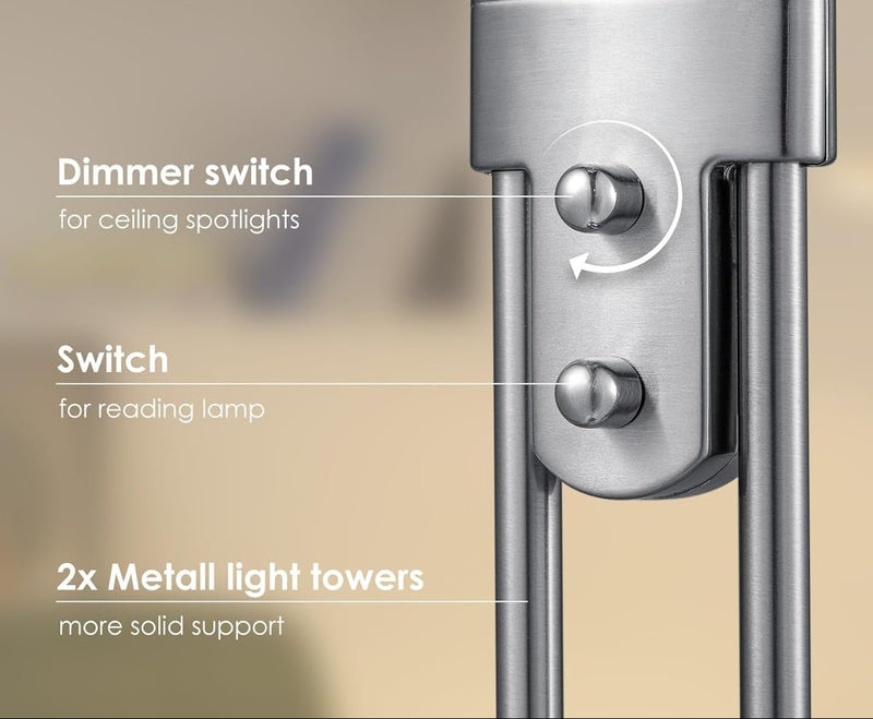 Rome Floor Lamp - Chrome