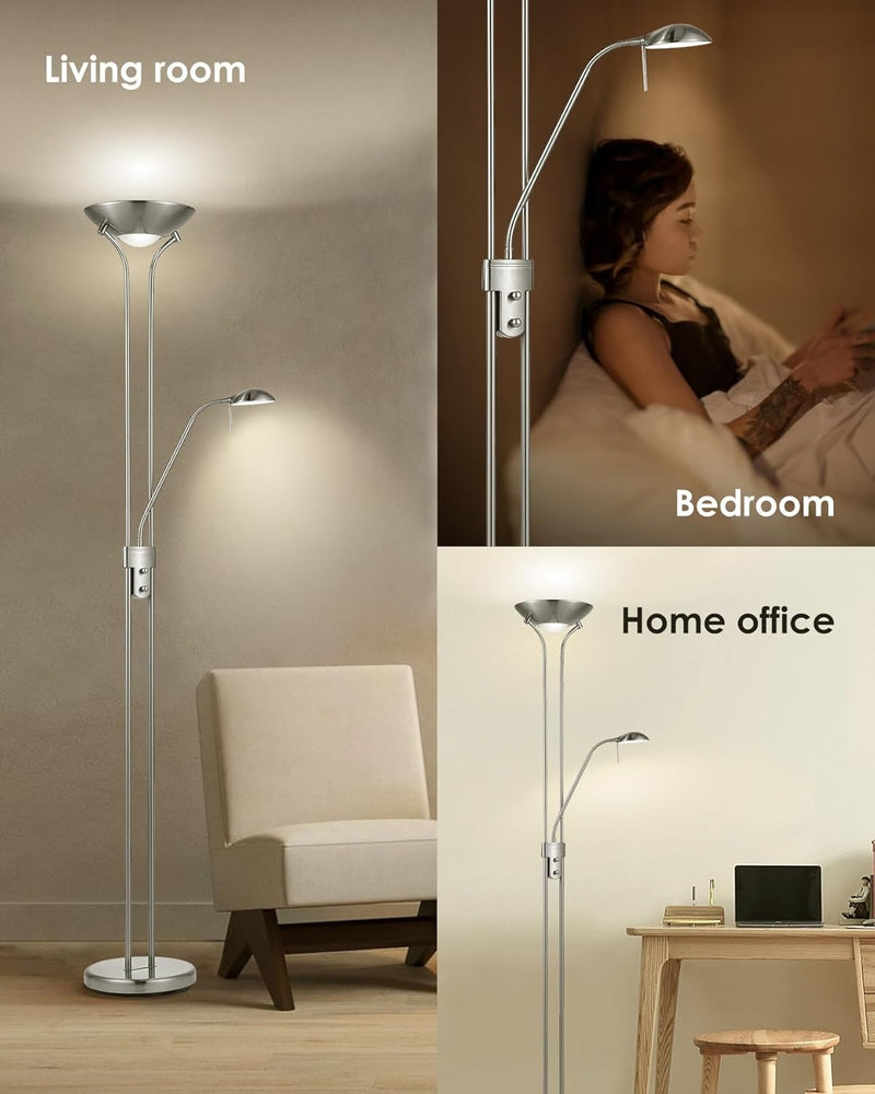 Rome Floor Lamp - Chrome