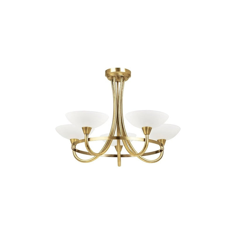 Cagney 5 Ceiling Lamp - Antique Brass
