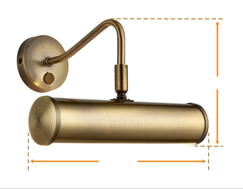 Turner Wall Light Antique Brass