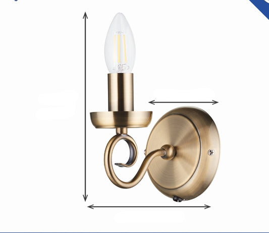 Trafford Wall Light Antique Brass – alternate view 2