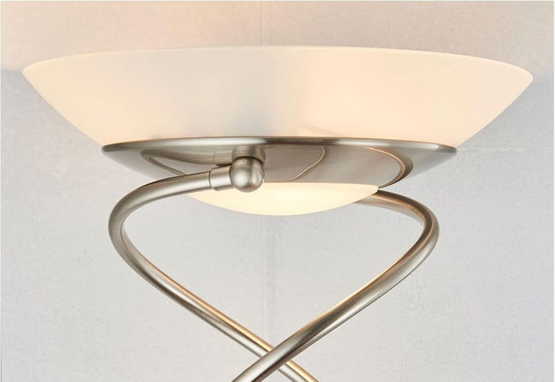 Monaco Floor Lamp - Satin Chrome