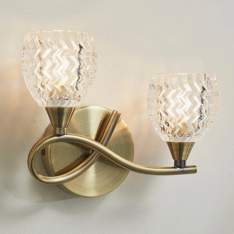 Boyer Wall Light Antique Brass LH