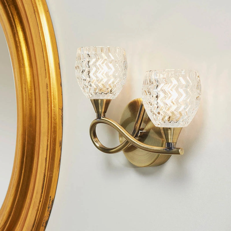 Boyer Wall Light Antique Brass LH