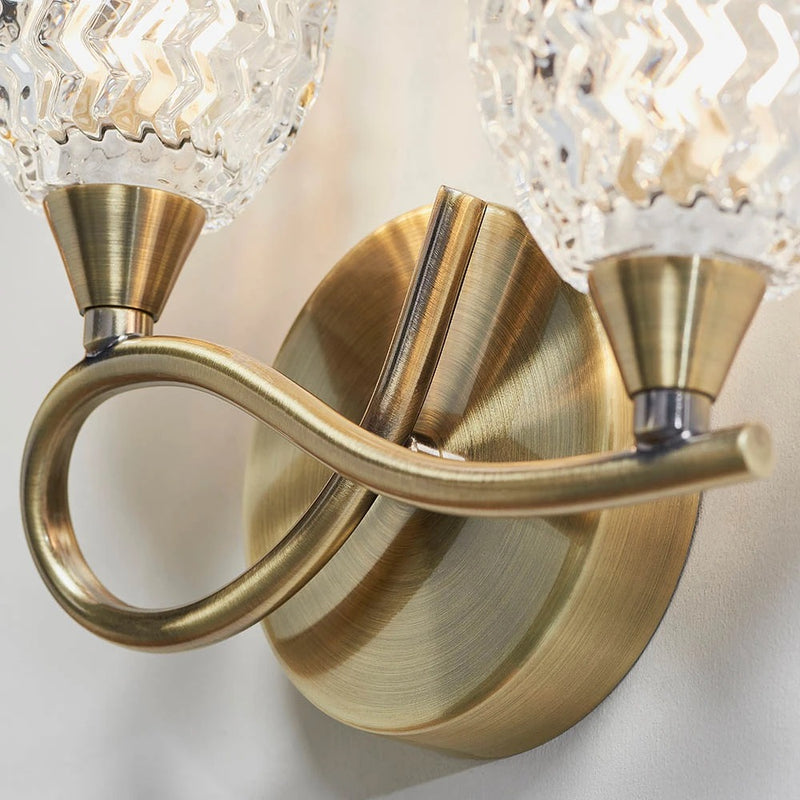 Boyer Wall Light Antique Brass LH