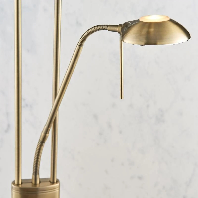 Rome Floor Lamp - Antique Brass