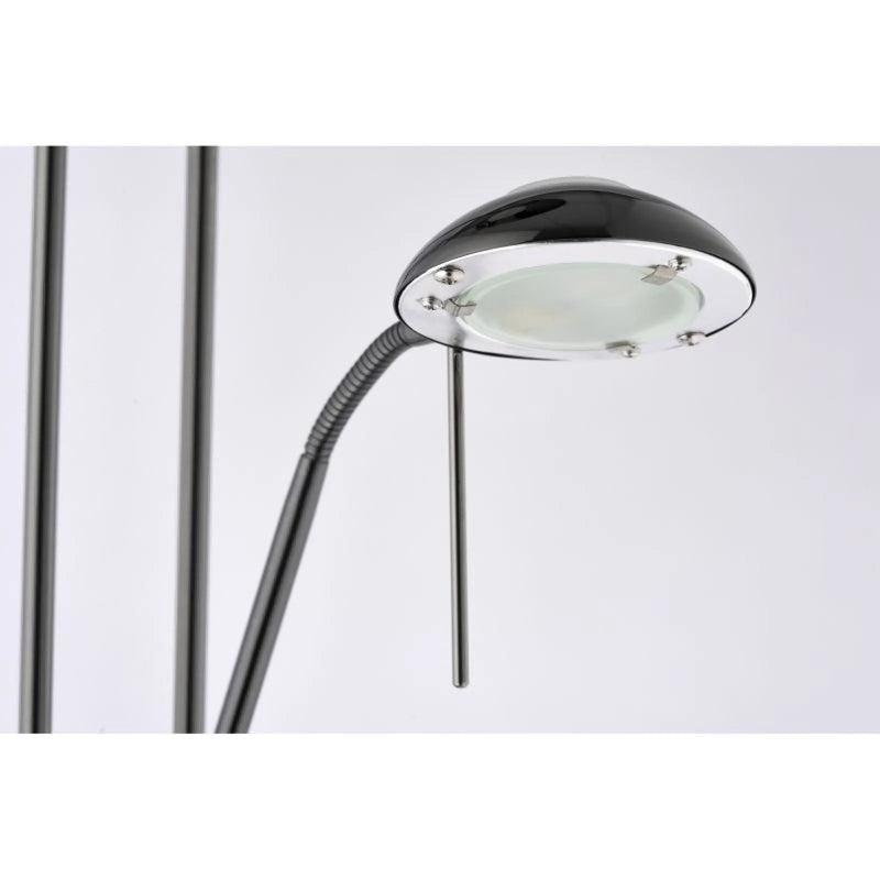 Rome Floor Lamp - Black Chrome