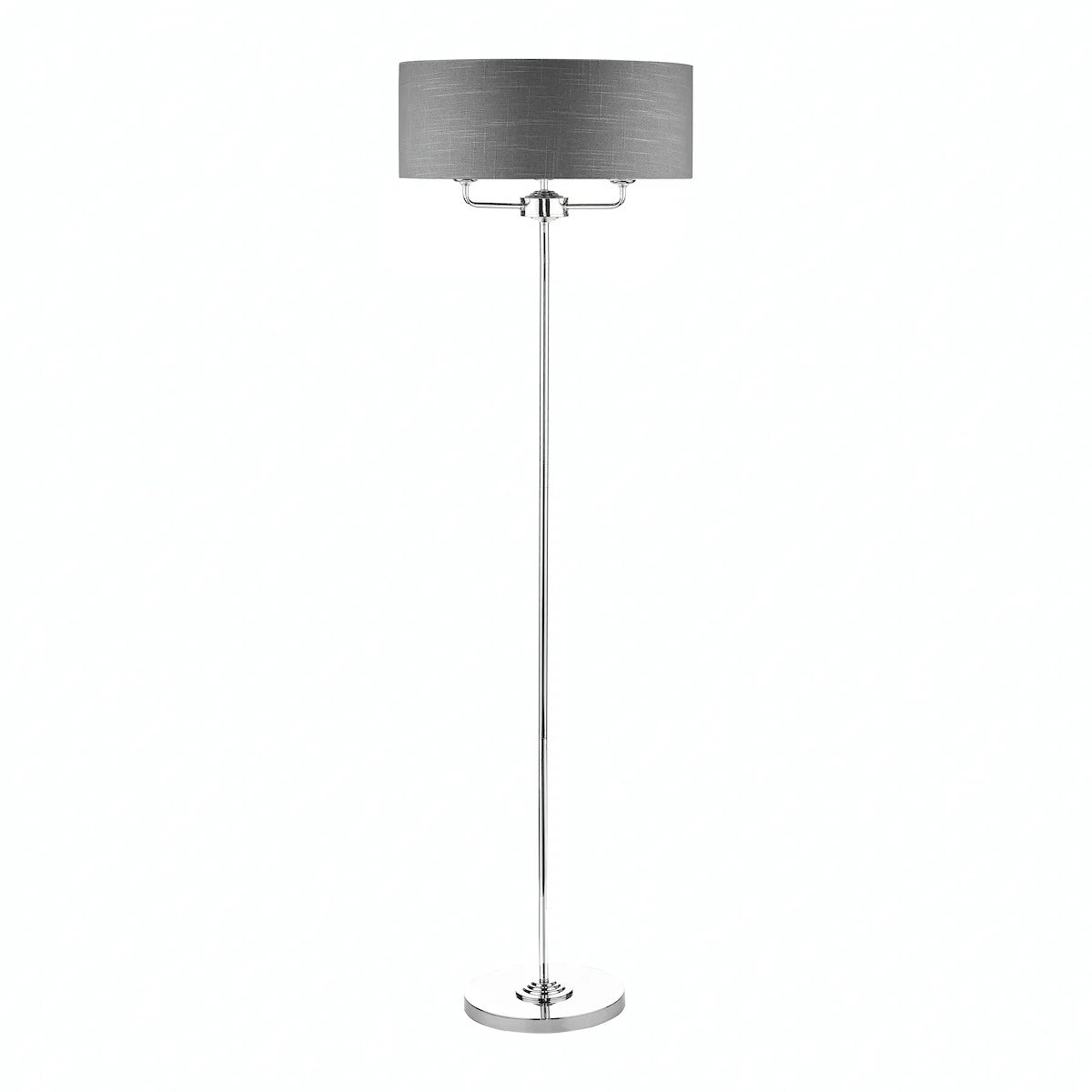Highclere 3 Floor Light - Nickel & Charcoal