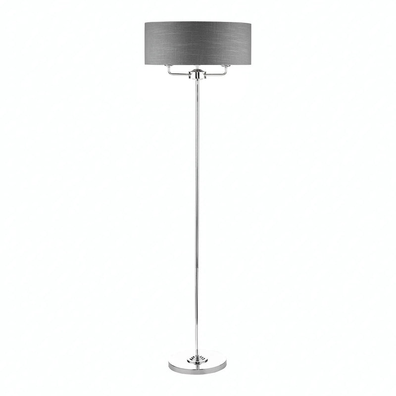 Highclere 3 Floor Light - Nickel & Charcoal