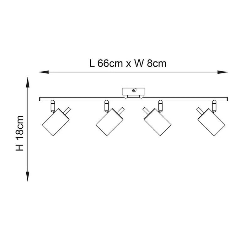 Gull Linear Quad Spot Lamp