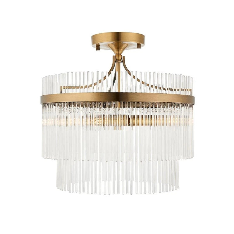 Marietta 3 Ceiling Light - Antique Brass