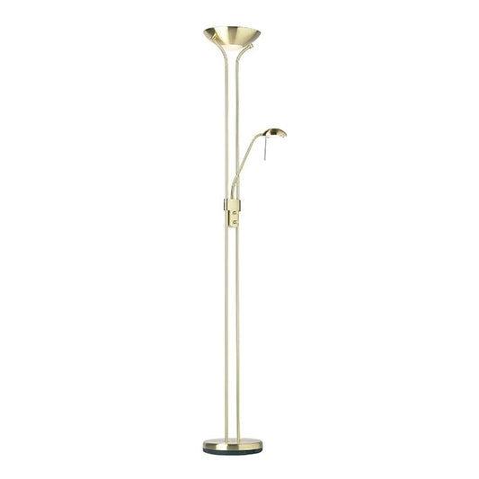 Rome Floor Lamp - Satin Brass