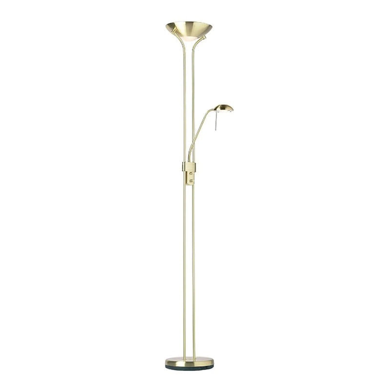 Rome Floor Lamp - Satin Brass