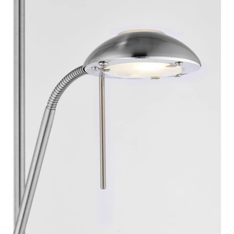 Rome Floor Lamp - Satin Chrome